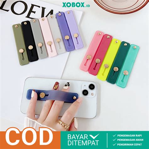 Silicone Phone Holder Stand Universal Strap Bracket For iphone android AH032 XOBOX